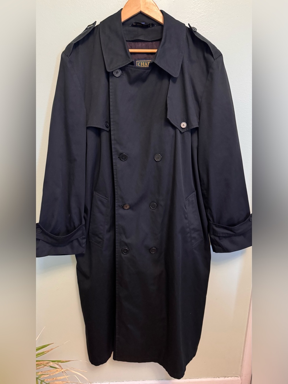 Ralph Lauren Navy Double-Breasted Trench Coat